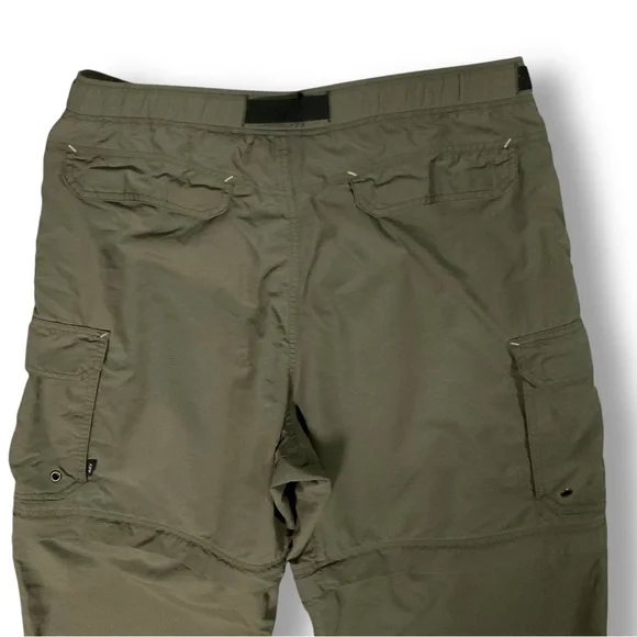 REI Mens Convertible Cargo Hiking Pants Sz M Zip Off Green Hiking Travel - Picture 6 of 11